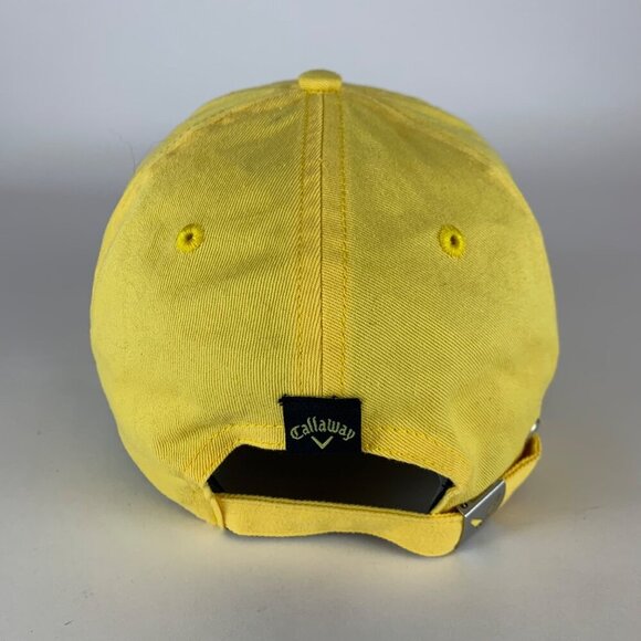 Callaway Golf Unisex Yellow Relaxed Fit Strapback Adjustable Hat - Picture 3 of 5